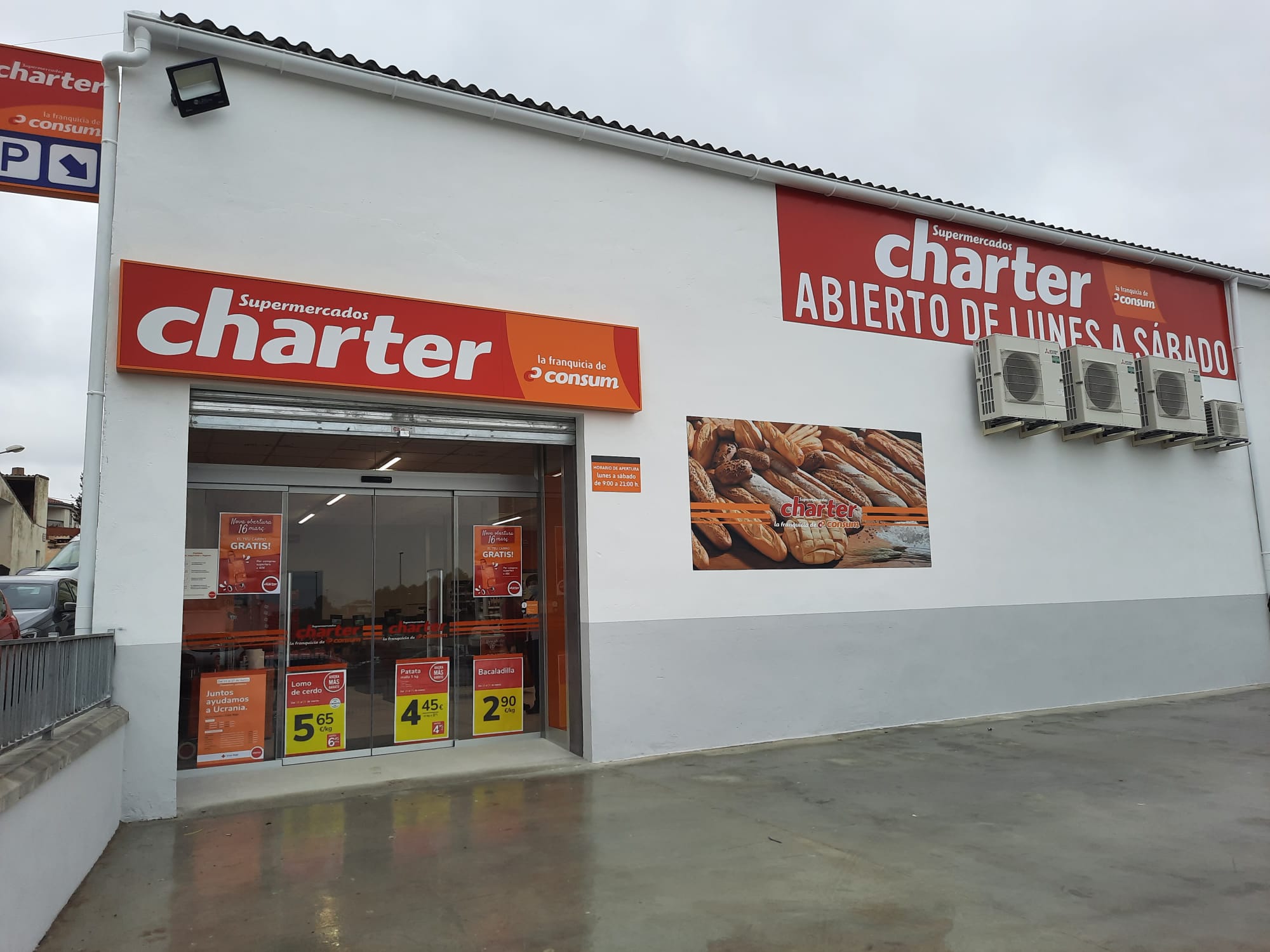 Charter abre seis supermercados durante el mes de marzo